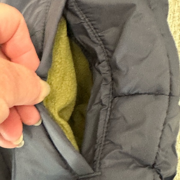 Falls Creek Boy’s 5 Puffer Jacket Coat Color Block Hood Blue Green Gold NWT - Picture 7 of 8